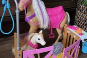 Barbie horse set