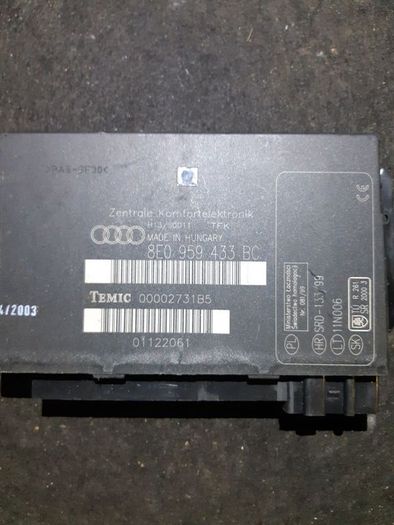 Audi A4 Window Locking Comfort Control Module 8e0959433bc 2001-2007