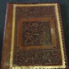 Tooled Leather Portfolio  Cover
