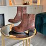 Caprice Brown Leather Ankle Boots Comfort H-Fit Size UK 3.5 / EU 36 Image 8