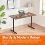 Office Computer Desk, Walnut Desktop and Black Frame, Rectangular, Simple Assembly, 120 x 60 x 73.6 cm Image 5
