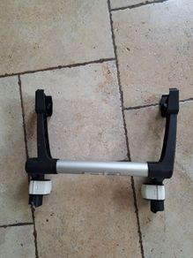 Bugaboo adapter for carseat. Attach carseat to buggy for easy transport from car.
