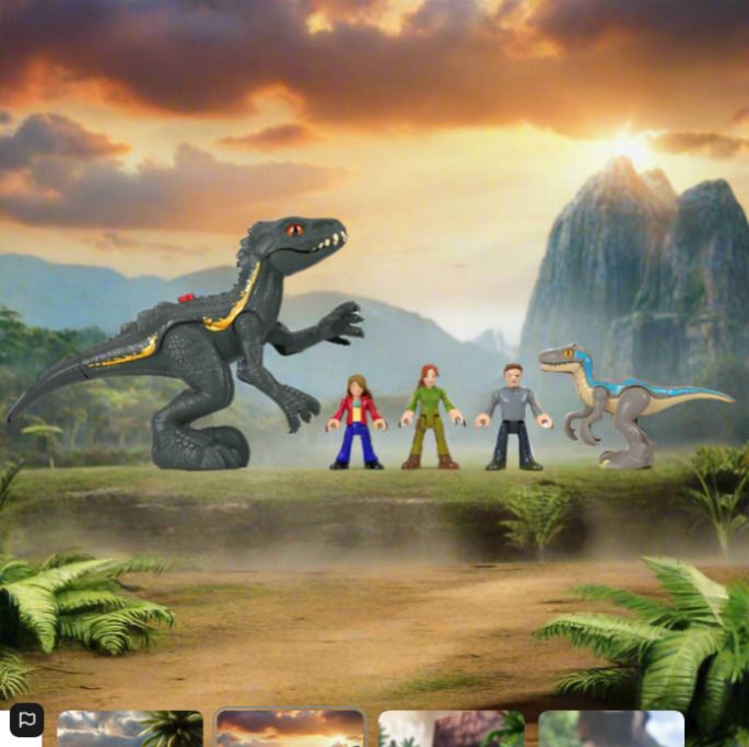 BRAND NEW Jurassic World Imaginext Final Confrontation Dinosaur and Figure Pack