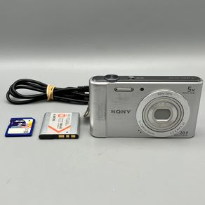 Sony DSC-W800 20.1MP Digital Camera Silver - Full Kit