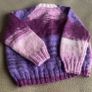 Hand knitted girl's cardigan Image 2