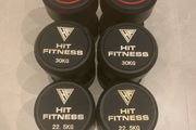 Dumbbell Set 22.5 - 35kg Round Rubber