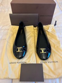 Louis Vuitton Oxford Ballerina Patent Leather Black Brand New