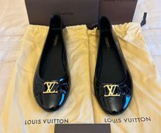 Louis Vuitton Oxford Ballerina Patent Leather Black Brand New