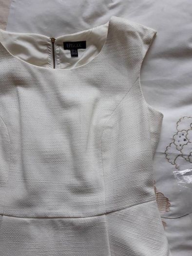Episode Cream Peblum Dress New 10