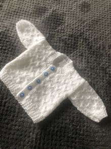 Newborn baby boy cardigan