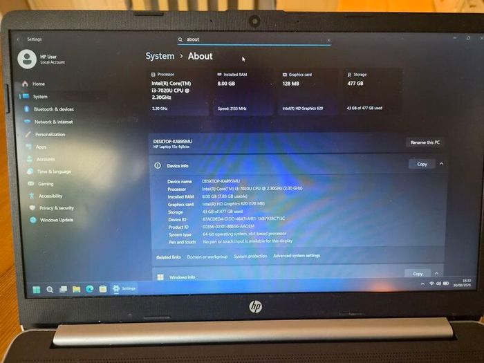 HP 15s Laptop