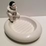Pierrot Clown Trinket Dish Vintage Rare Image 2