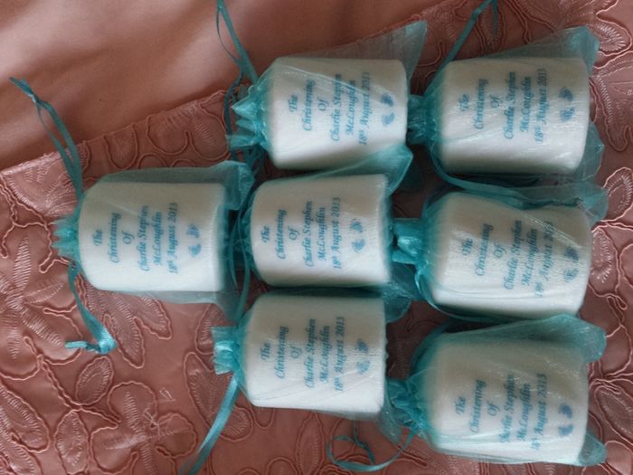 Personalized wedding favours - candles