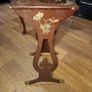 Antique Lacquered Side Table Decorated with Chinoiserie Style Birds and Flowers Chinese 1880s to 1920s Image 4