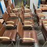 Office Chairs x 12 (Brown) Image 10