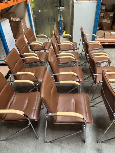 Office Chairs x 12 (Brown)