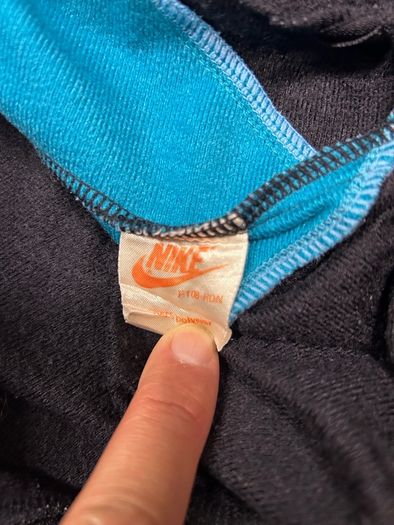 Vintage 80s Nike Hoodie Track Jacket Mens Medium