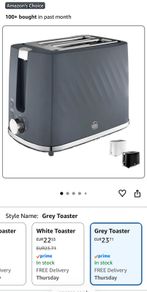 Grey silvercrest toaster never used