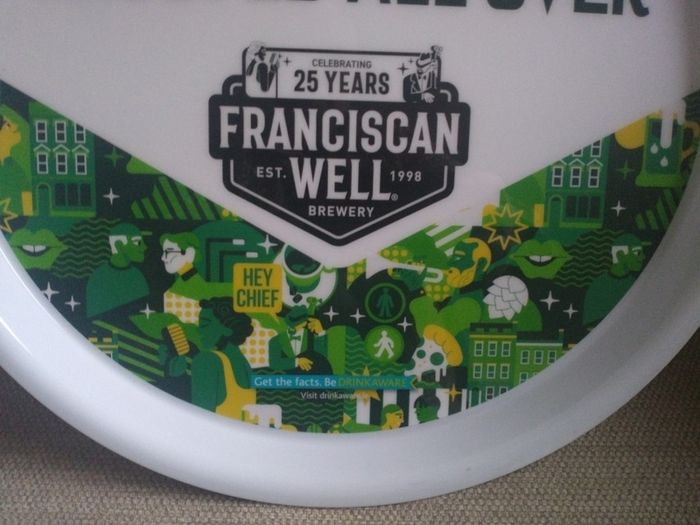 Unusual Franciscan Well Brewery Cork Pub Tray
