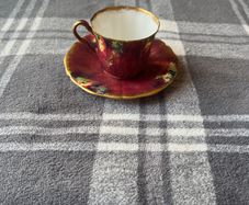 Antique Paladin China Demitasse Cup & Saucer E. Hughes Pattern 3070