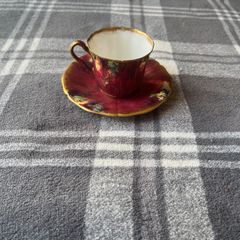 Antique Paladin China Demitasse Cup & Saucer E. Hughes Pattern 3070