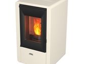 Nina 7kW White Wood Pellet Stove