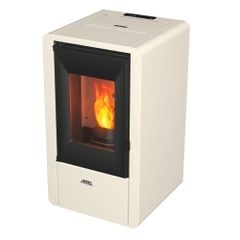 Nina 7kW White Wood Pellet Stove