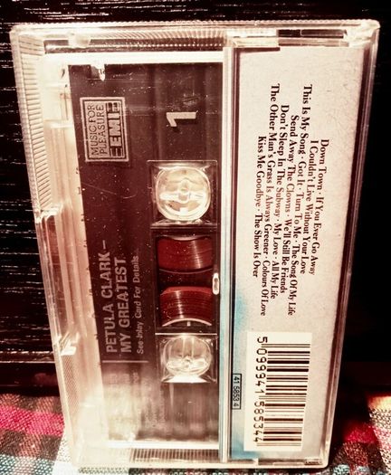 1988. Petula Clark. My Greatest . Cassette Tape.