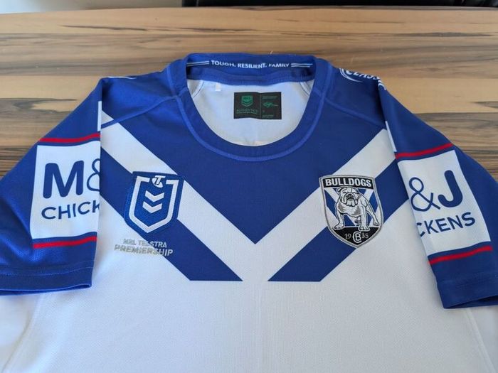 2020 Canterbury Bulldogs Home Jersey NRL Officia