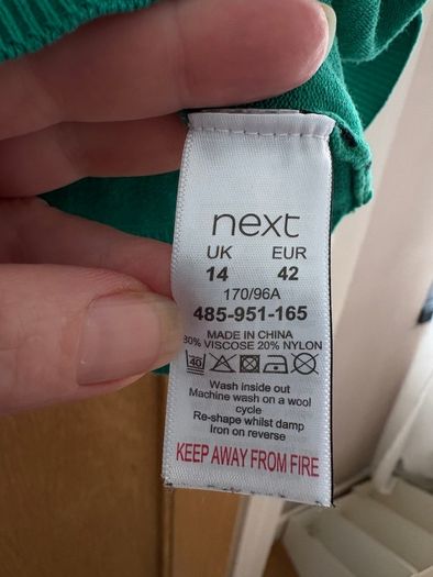 Next Leopard Print Jumper Size 14