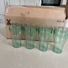 Coca Cola Set of Four Plastic Glasses