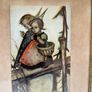 4 Vintage Original Framed Hummel Print Postcards Image 9
