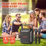 Karaoke Machine with 2 Wireless Microphones, Portable Bluetooth Speaker for Adults & Kids, Bass & Treble Adjustment, PA System Supports TF Card/USB/FM/AUX for Home Party, Indoor and Outdoor Image 3