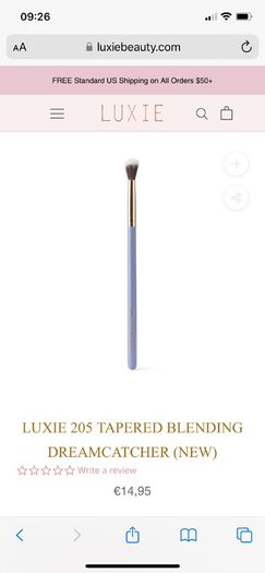 Pink Luxie 205 tapered blending brush bnwt