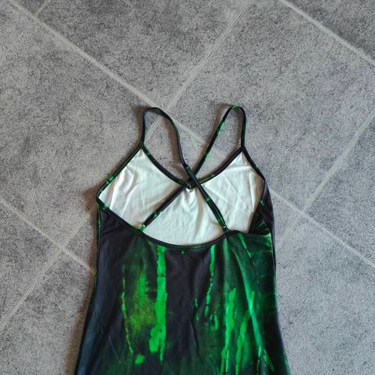 Brand New Green Tie Dye Split Hem Cami Dress size S