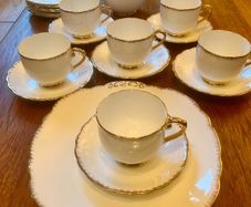 Vintage Cavour Ware Staffordshire Fine Bone China Set.
