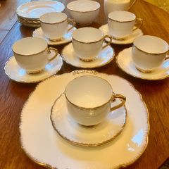 Vintage Cavour Ware Staffordshire Fine Bone China Set.