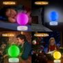 Levitating Moon Lamp -5.9inch Floating 16 Colors Moon Lamp -3D Printed Magnetic Levitation Night Light for Home Decor, Remote Control & Brightness Adjustable - Birthday Gifts for Lover Friends Image 4