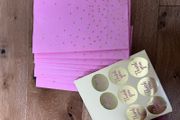 Unused - Birthday Thank You Bags and Stickers (11 piece)