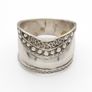Wide Ethnic Artisan 925 Silver Ring Image 2