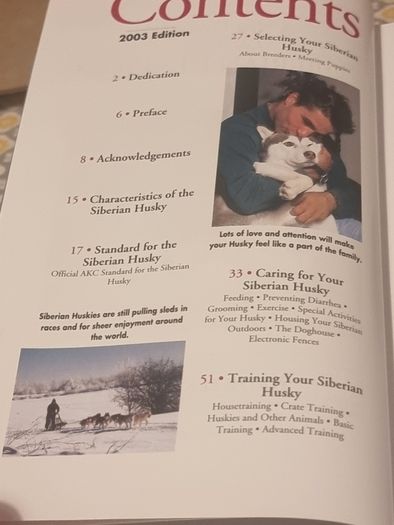 Siberian Huskies New Owners Guide, By Kathleen Kanzler, Hardcover