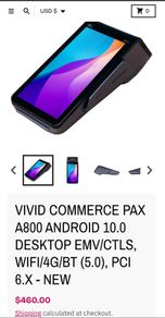 pax a800 shift 4 terminal