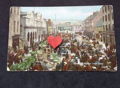 Ireland Postcard : Paddy's Market , Coal Quay , Cork - 1900s