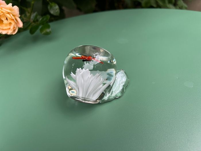vintage glass paper weight by Victrad & Co PRICED DROP