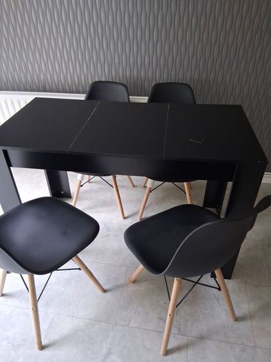 Table and 4 chairs