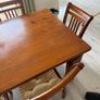 Wooden table & 6 chairs Image 7