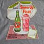 Original Vintage 1950s-60s  7-Up Float Paper Banner Signs & Salesman Ideabooks Collection Image 5