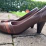Clarks brown high heel shoes UK6.5/EU40 Image 2