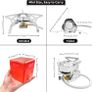 Foldable Camping Mini Gas Stove with Piezo Ignition, 3500W Portable Gas Stove with Carrying Case for Camping,Picnic,Backpacking & Climbing Image 2