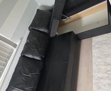 Corner Sofa Bed - Black